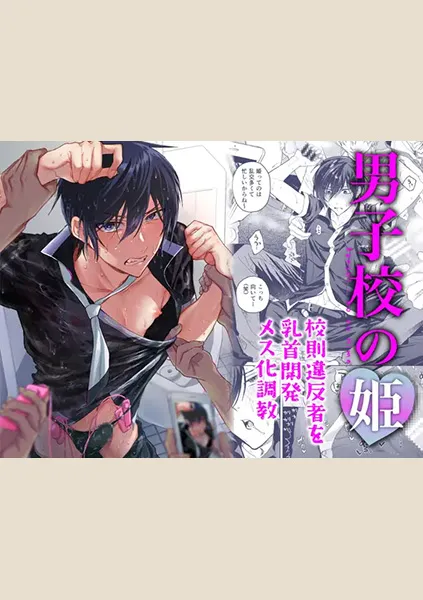 【90点】男子校の姫 校則違反者を乳首開発メス化調教
